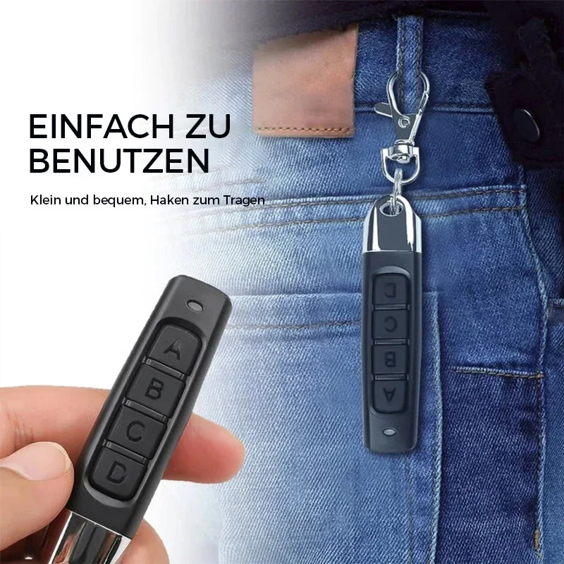 Fernbedienungs-Duplizierer 433 MHz – 4-Kanal Universal-Fernbedienung mit Schlüsselanhänger