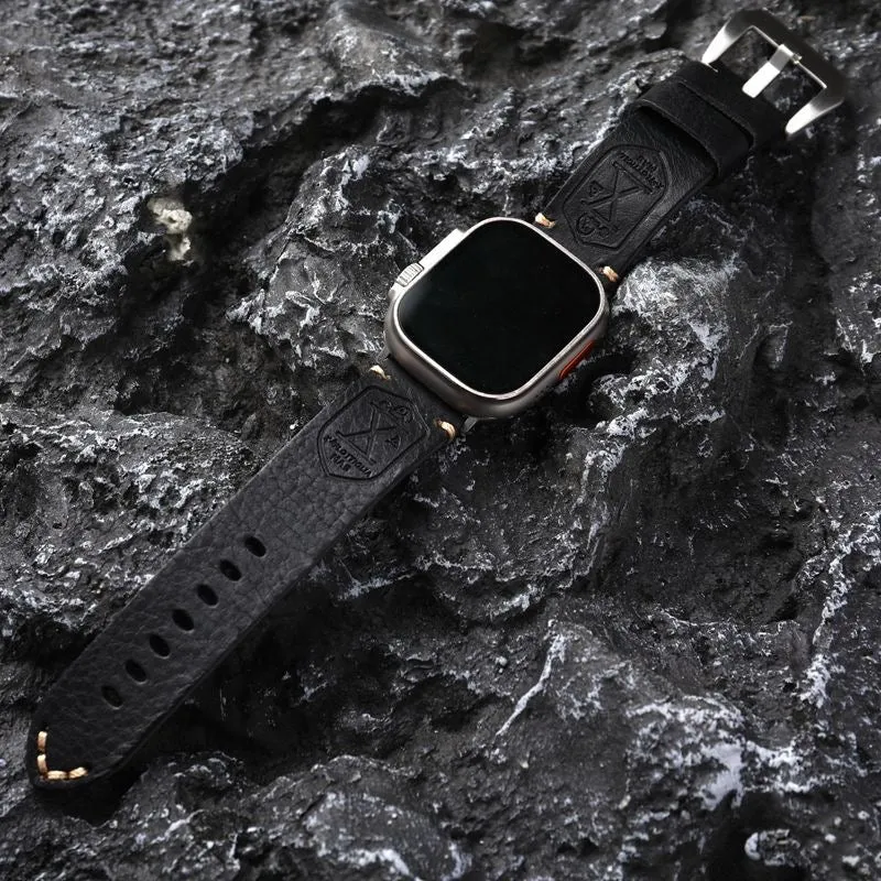 Handgefertigtes Vintage Leder-Apple-Watch-Armband