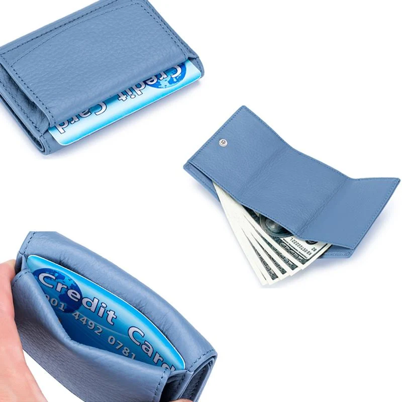 Handgefertigte RFID-Brieftasche aus weichem Leder