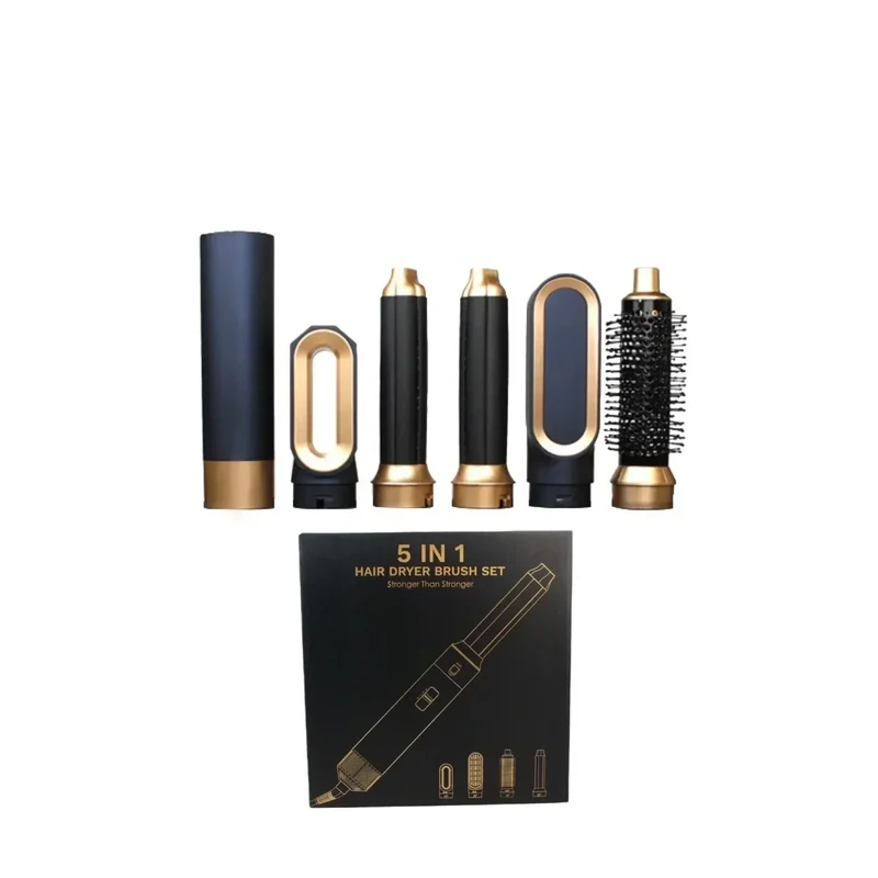 Glossify 5-in-1 Haartrockner | 1000W Heißluftbürste mit ionischer Technologie