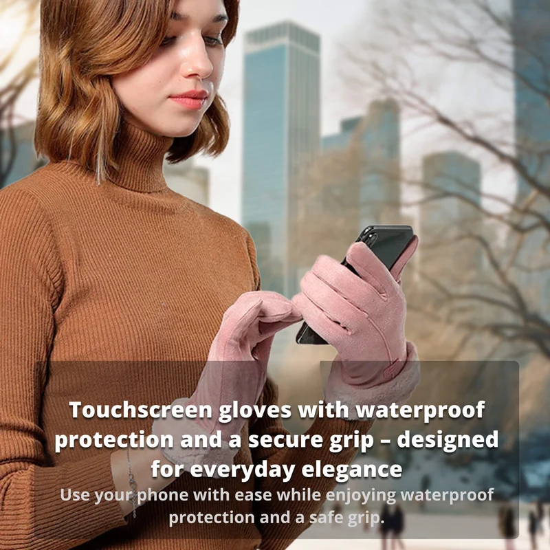 Heizbare Handschuhe für Damen UK – Damen Thermo wasserdichte Winterhandschuhe mit Touchscreen & USB wiederaufladbares warmes Design