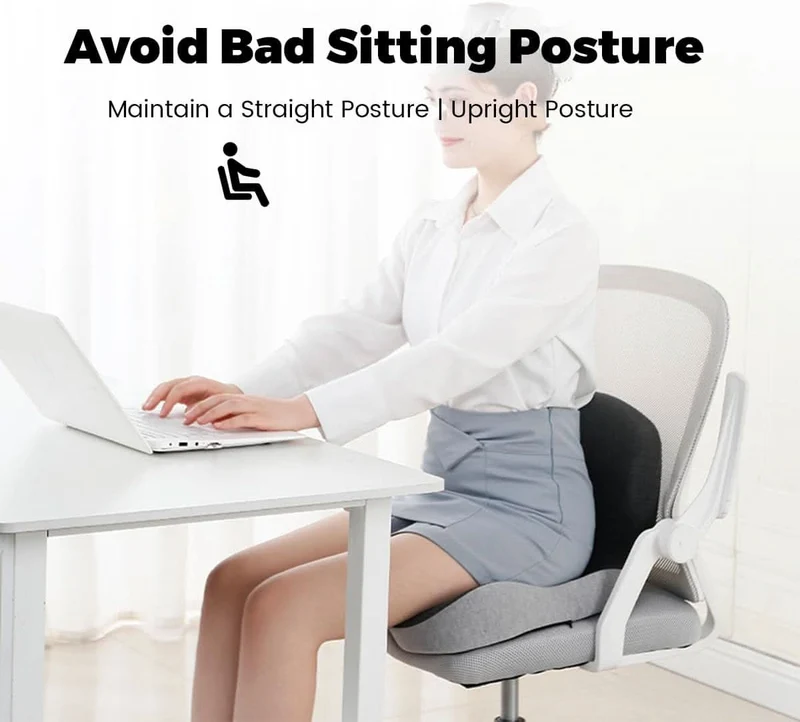 Ergonomisches Sitzkissen mit Lendenwirbelstütze