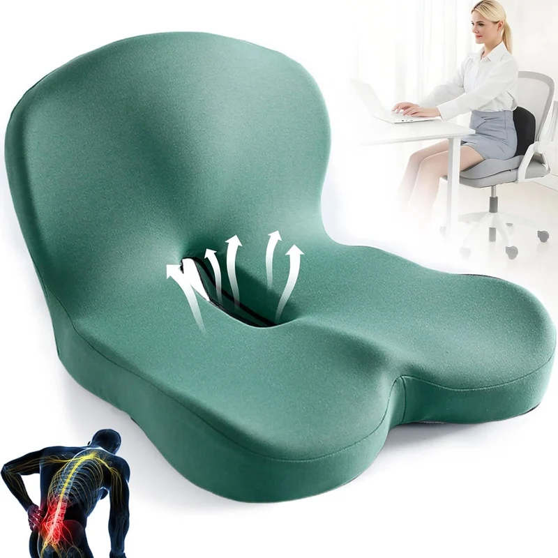 Ergonomisches Sitzkissen mit Lendenwirbelstütze