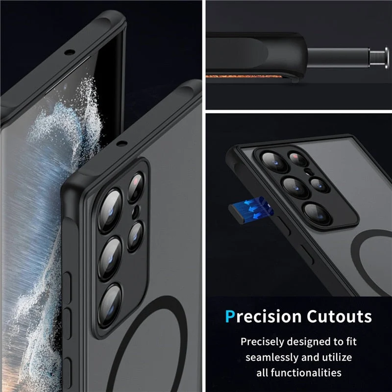 Magnetische Handyhülle für Samsung Galaxy – MagSafe-kompatibel, stoßfest