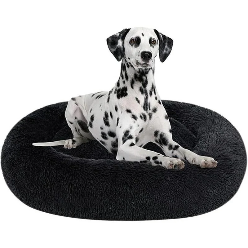 Rundes orthopädisches Plüsch-Hundebett