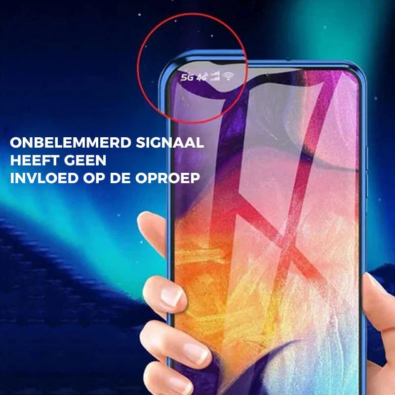 gehärtetes Glas Doppelseitige Handyhülle für Samsung