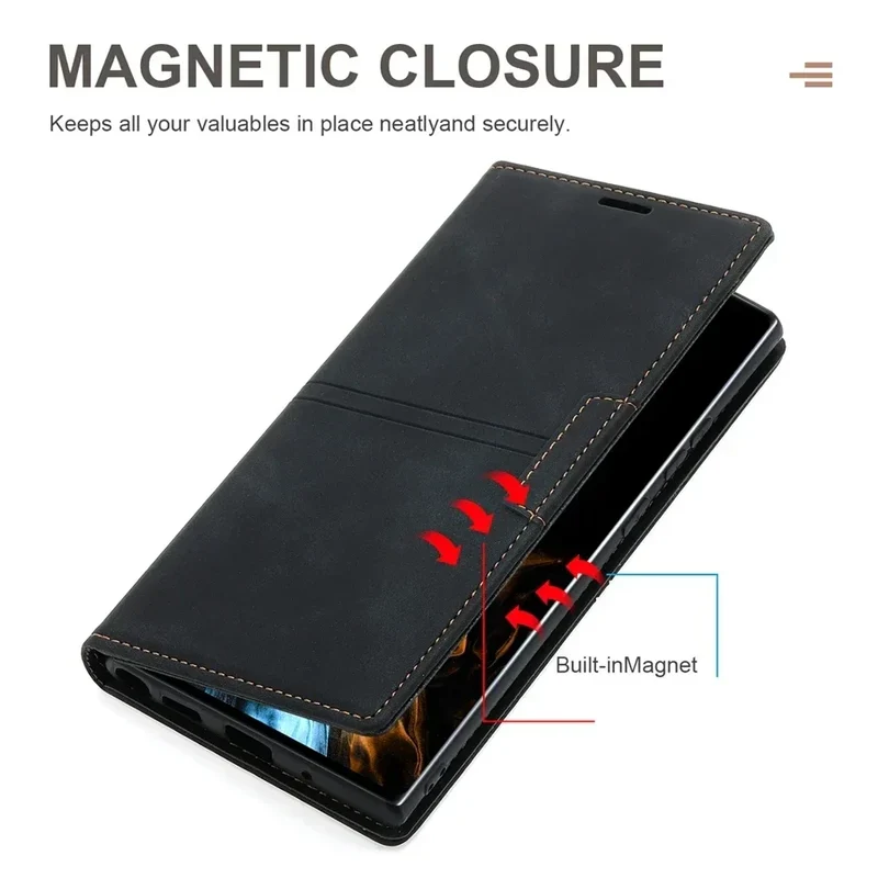 Google Pixel Wallet-Hülle | Magnetische Flip-Hülle mit Kartenfächern