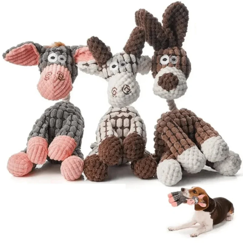 Robustes Hundespielzeug aus Plüsch | Bissfestes und langlebiges Design | Mehrere Modelle