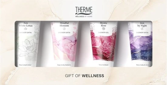 Therme geschenkset Foaming shower gel en satin 4x75 ml