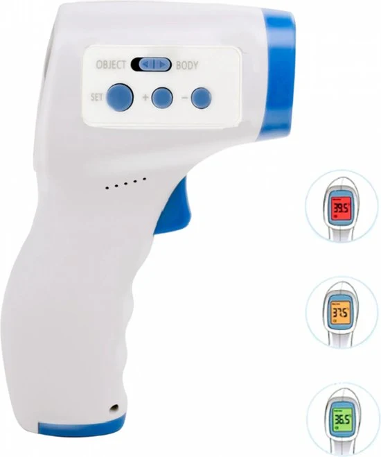 Grundig Infrarood koortsthermometer Wit/lichtblauw