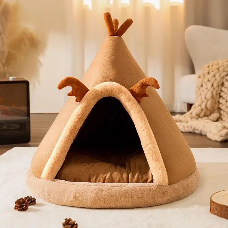 Gemütliches Zelt-Hundebett