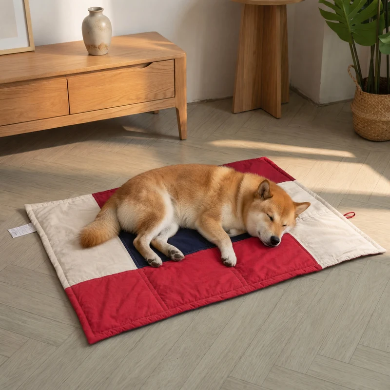 Bequemes gestepptes Hundebett