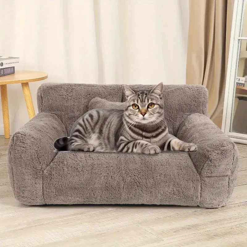 Plüsch-orthopädisches Katzensofa Hundebett