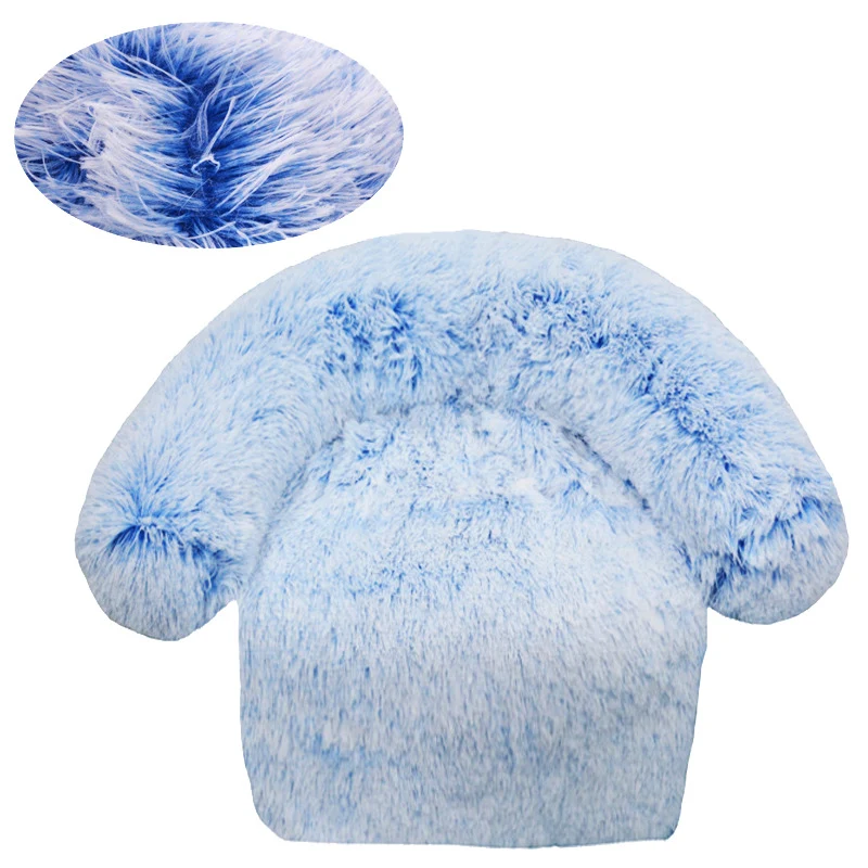 Flauschiges rundes Sofa-Hundebett
