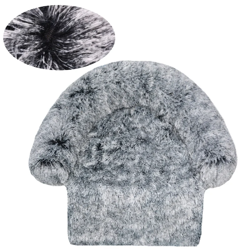 Flauschiges rundes Sofa-Hundebett