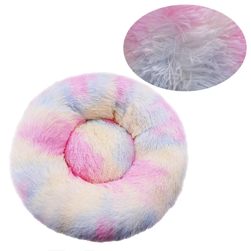 Flauschiges rundes Hundebett
