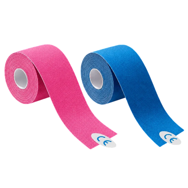 Medicalcorner24 Kinesiologie Tape Set blau und pink 5 cm × 5 m latexfrei