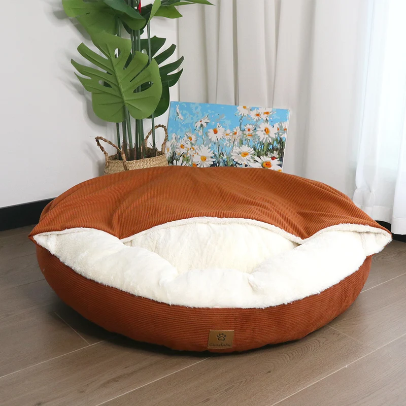 Rundes gepolstertes Hundebett