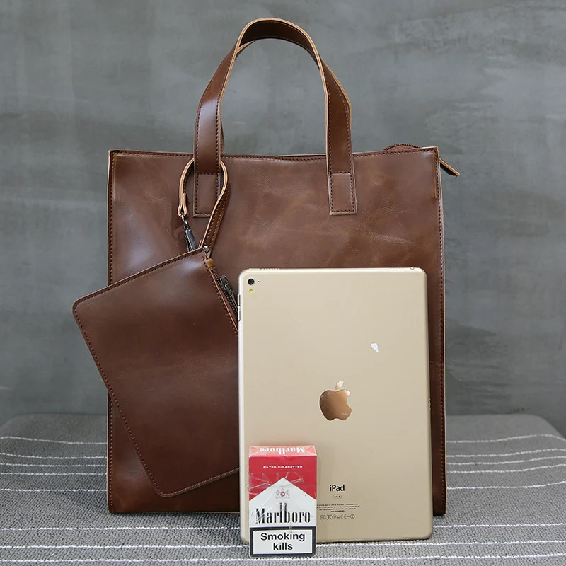 Elegante und geräumige Ledertasche Skanto