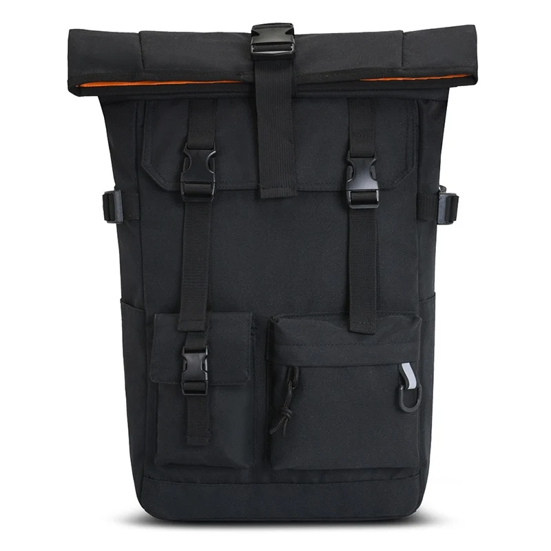 Moderner Rolltop-Rucksack mit multifunktionalen Außentaschen Skanto