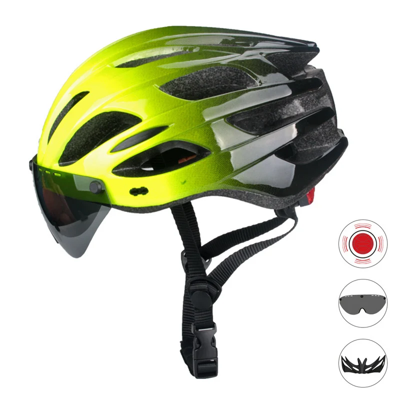 Aerodynamischer Fahrradhelm mit integriertem Visier Skanto