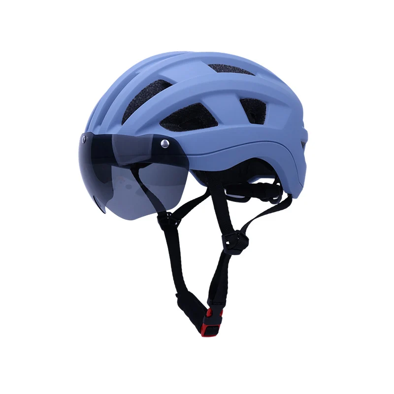WoAerodynamischer Helm mit integriertem Visier Skanto