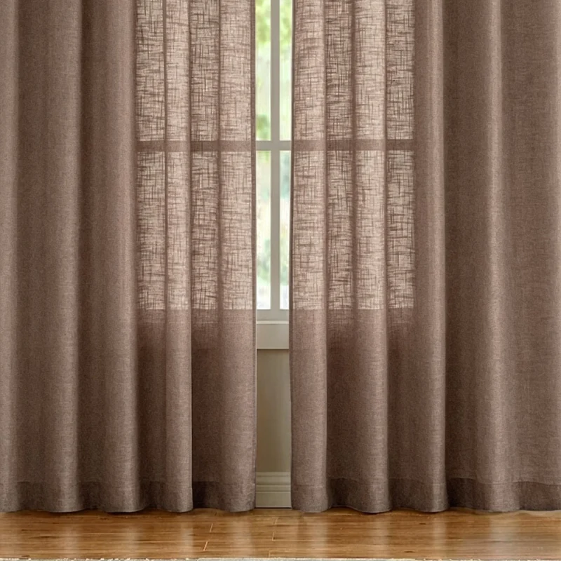 Transparente Leinen-Fenstervorhänge Skanto