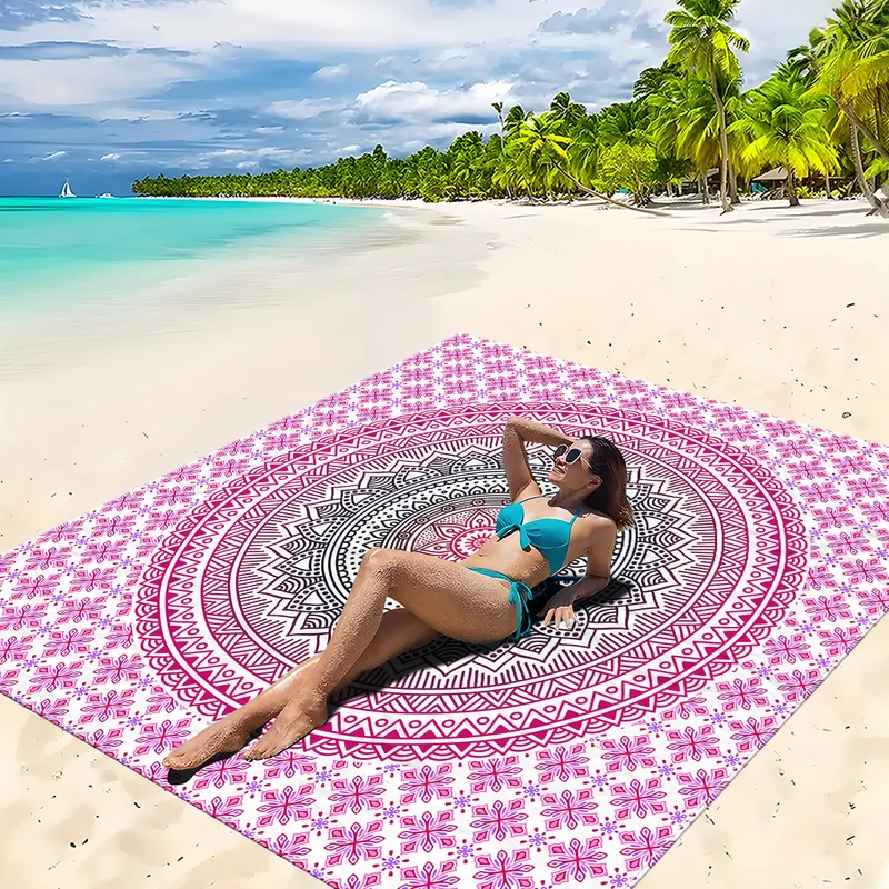 Strandmatte mit Mandala-Design Skanto