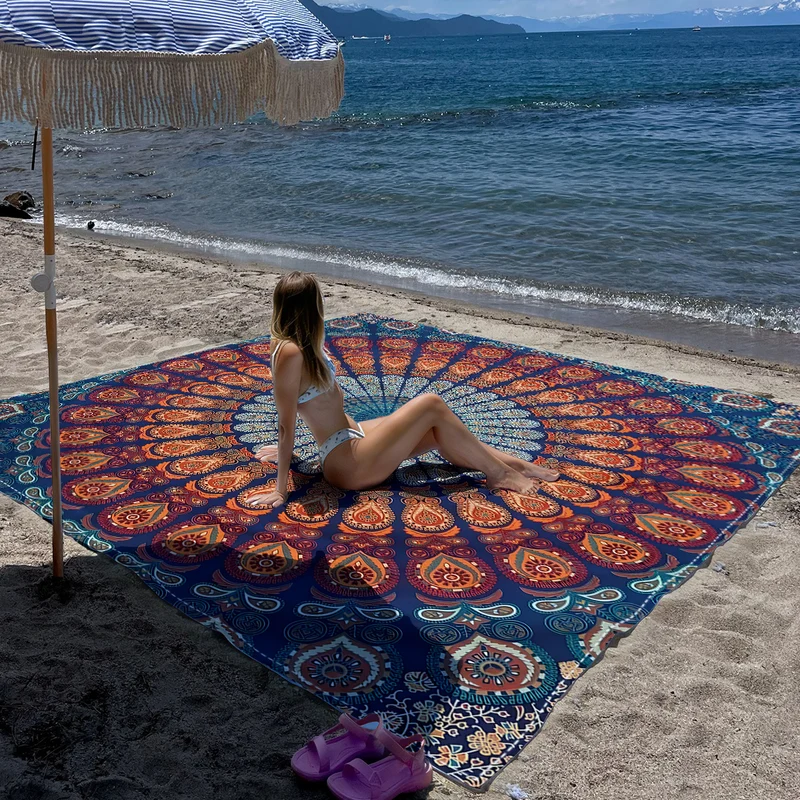 Strandmatte mit Mandala-Design Skanto