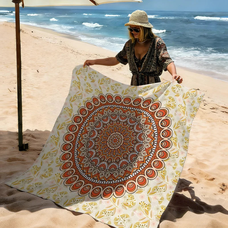 Strandmatte mit Mandala-Design Skanto