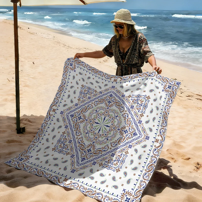 Strandmatte mit Mandala-Design Skanto