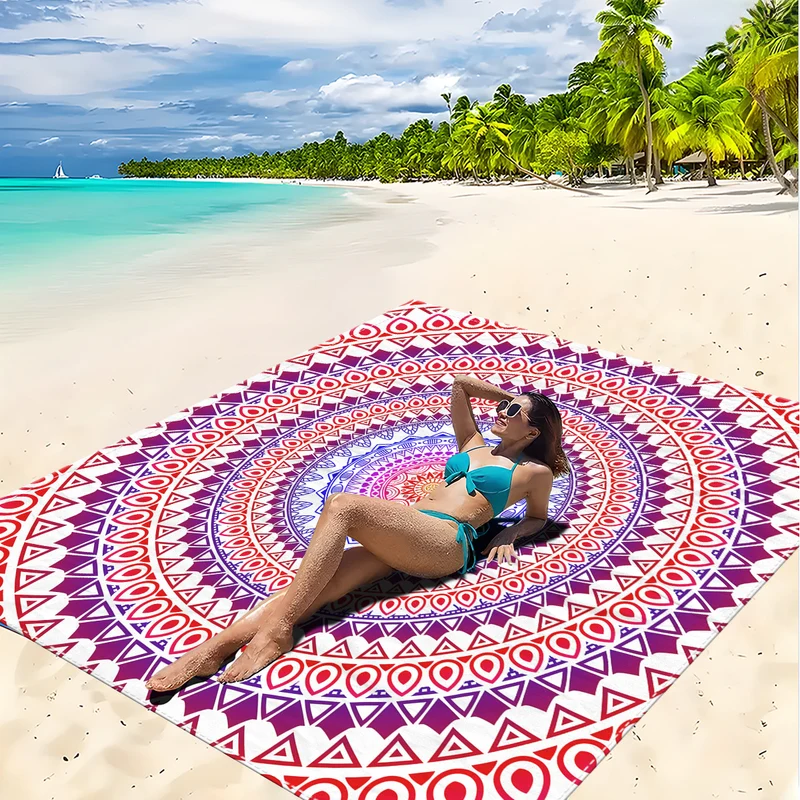 Strandmatte mit Mandala-Design Skanto