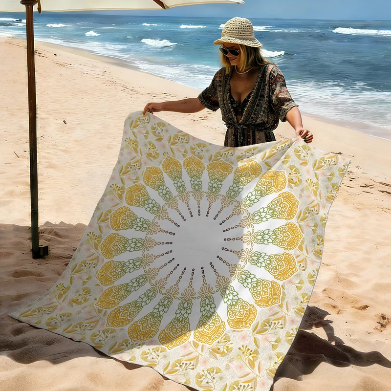 Strandmatte mit Mandala-Design Skanto