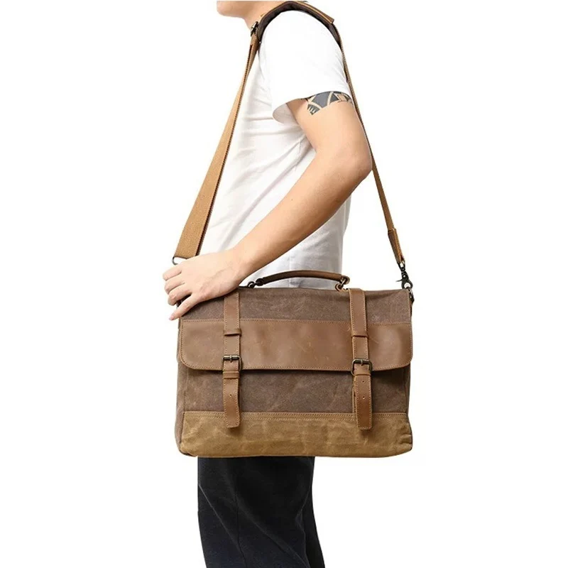 Robuste Messenger Bag im Vintage-Design Skanto