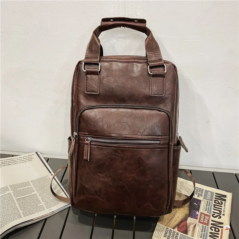 Eleganter Rucksack aus hochwertigem Leder Skanto