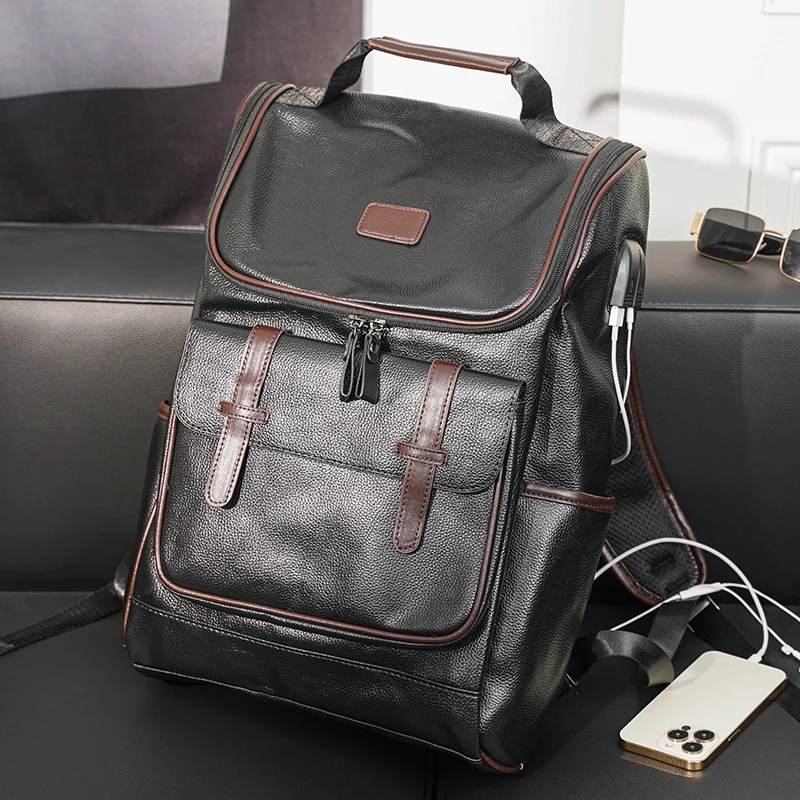 Eleganter multifunktionaler Laptop-Rucksack mit robusten Fächern Skanto