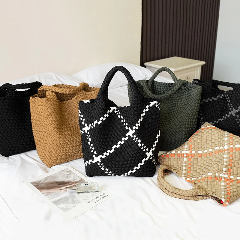 Geflochtene Handtasche mit abnehmbarer Clutch Skanto