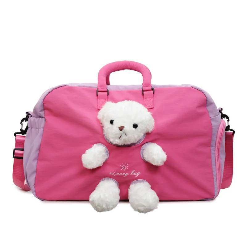 Reisetasche mit niedlichem Plüschbär Skanto
