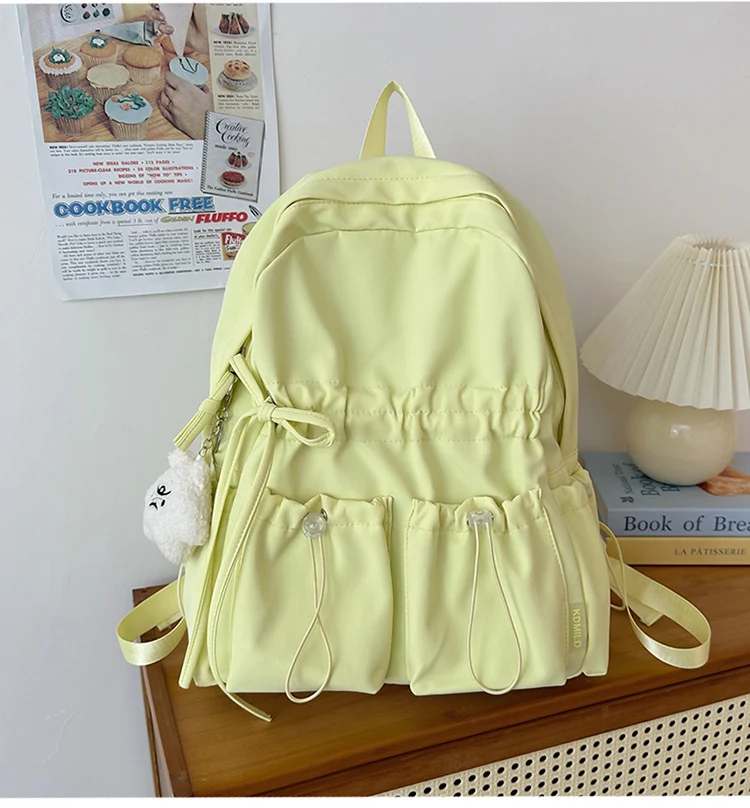 Funktionaler Kordelzug-Schulrucksack mit Organizer
