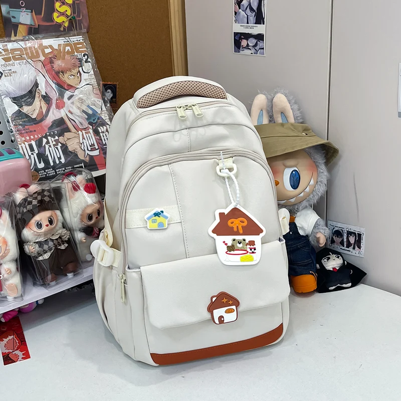 Lustiger Schulrucksack mit Cartoon-Motiv