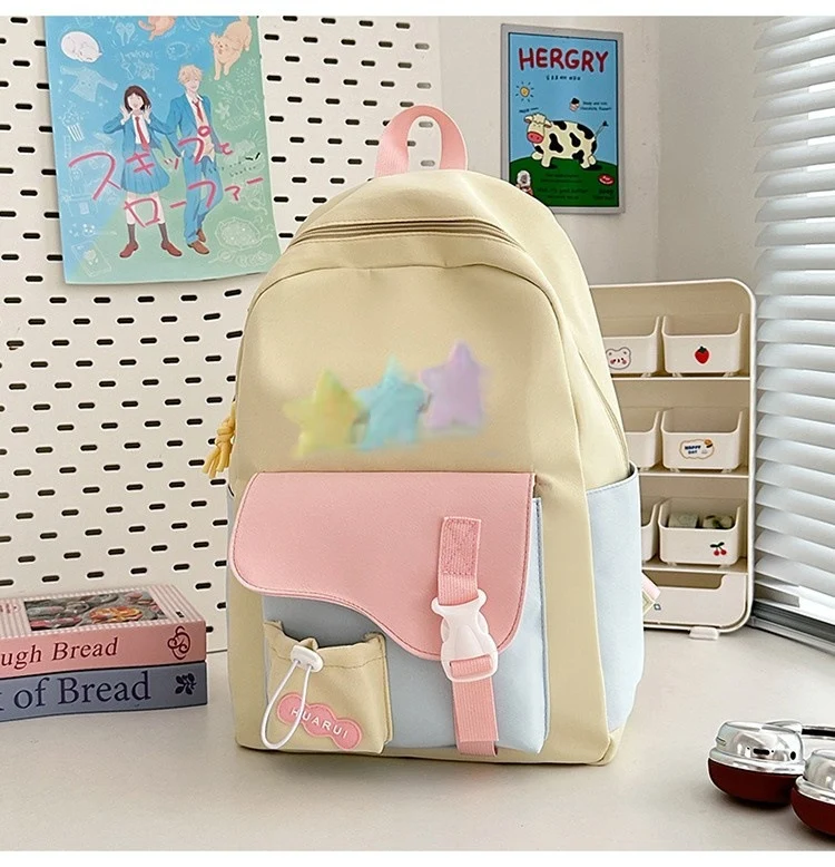 Lässiger Schulrucksack mit vielen Taschen