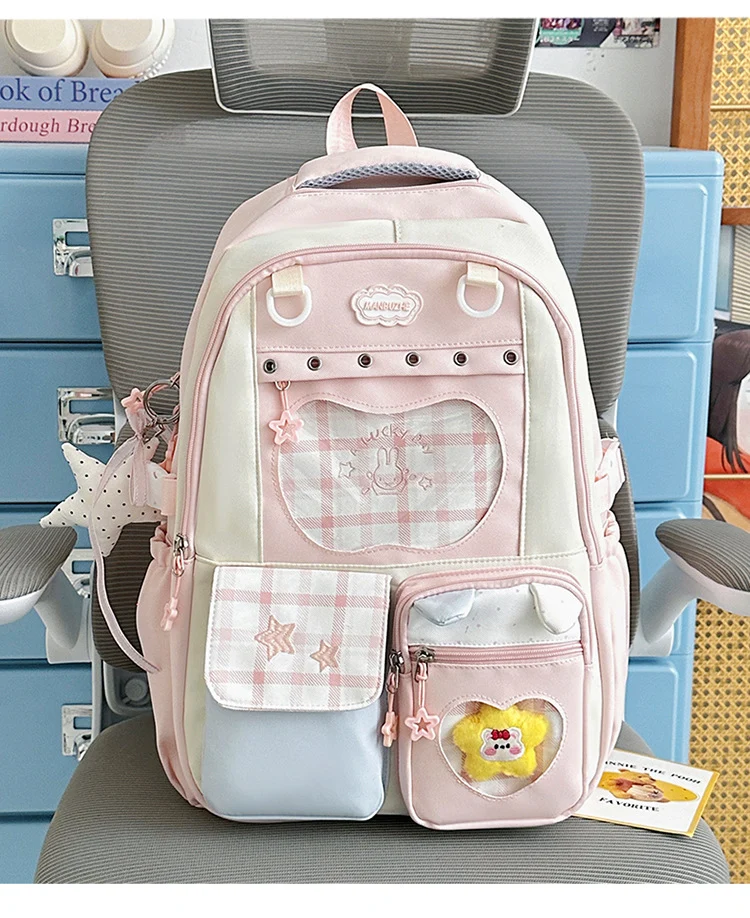 Multifunktionaler stylischer gemusterter Schulrucksack
