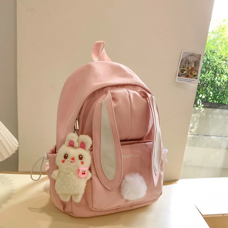 Süße Schultasche im Hasenohr-Design