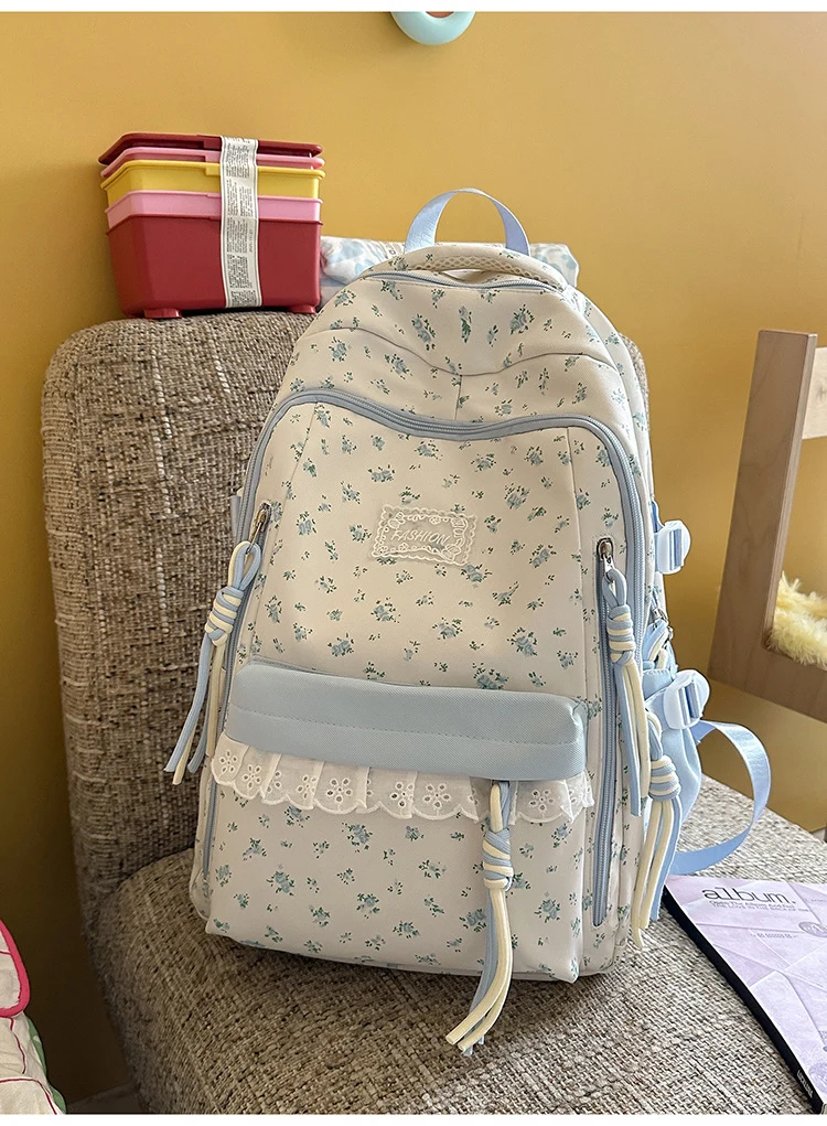 Blumen-Schulrucksack