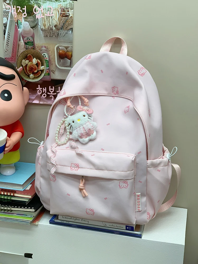 Niedlicher Schulrucksack mit Charakter-Print