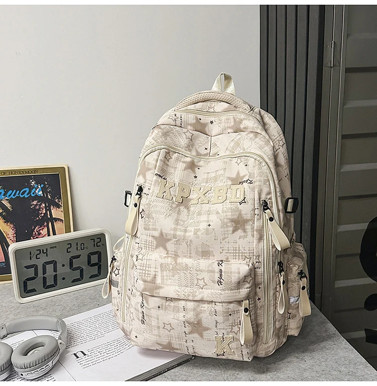 Multifunktionaler Schulrucksack mit Grafikdruck