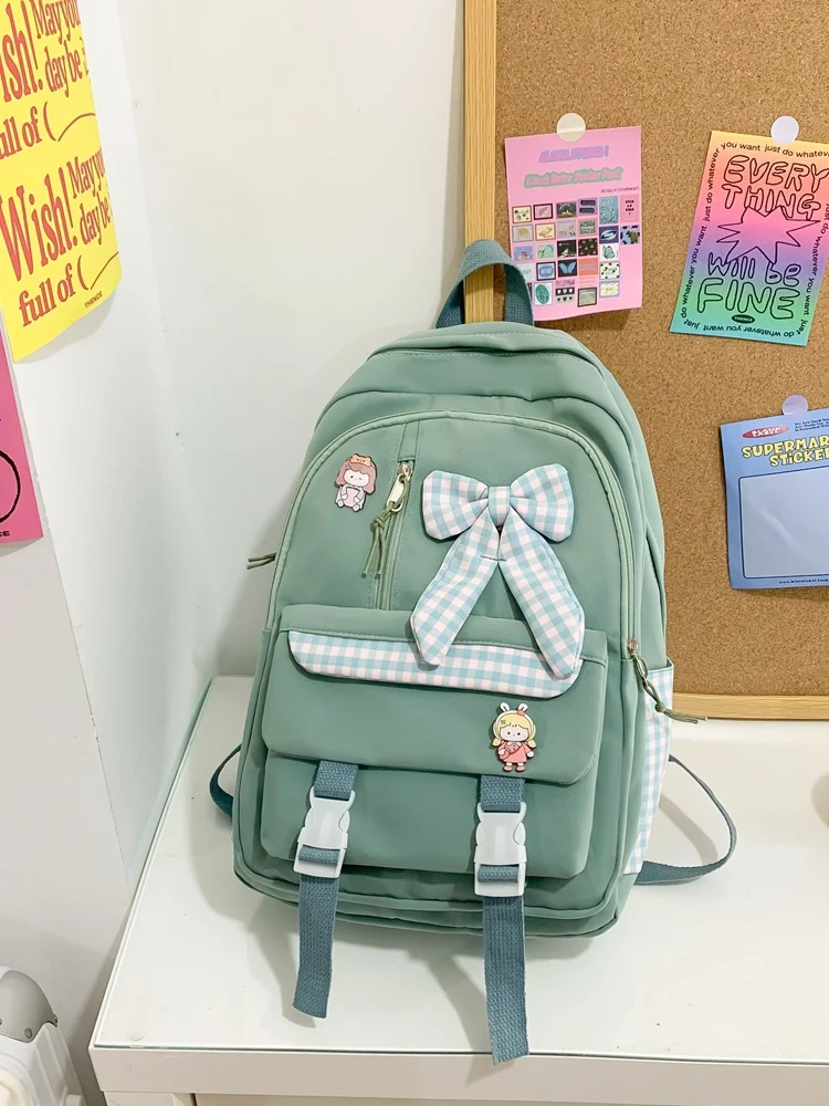 Charmanter Schulrucksack mit Schleifendekoration