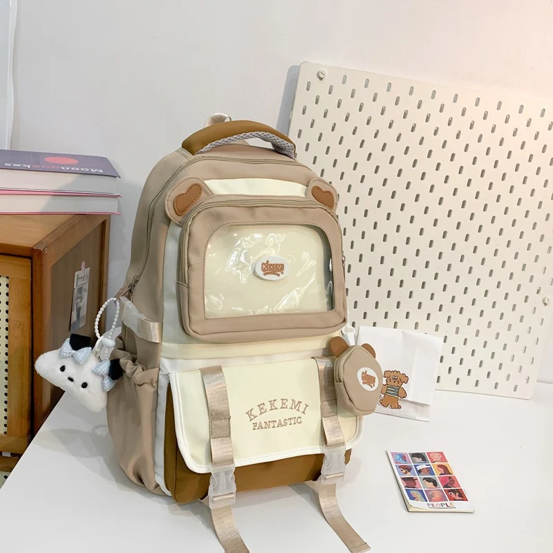 Niedlicher Schulrucksack mit Tiermotiv und mehreren Fächern