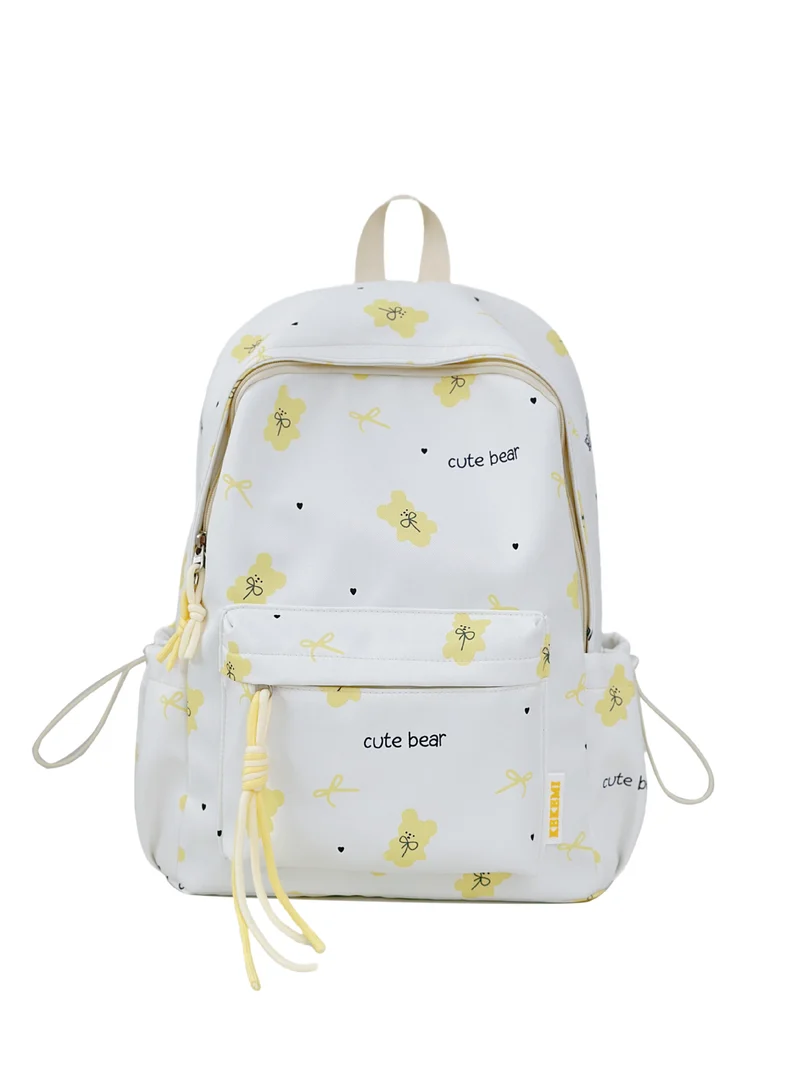 Niedlicher Schulrucksack mit Charakter-Print