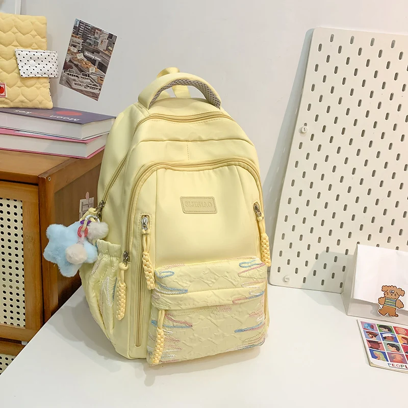 Multifunktionaler gesteppter Schulrucksack